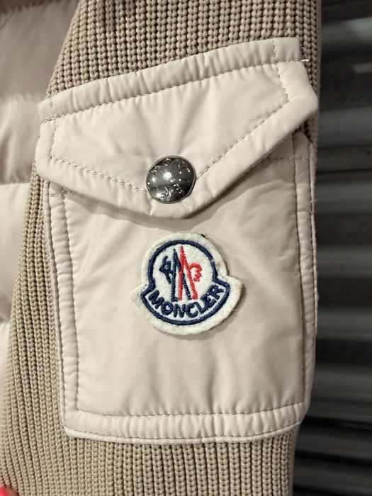 Kurtka Moncler damska rozmiar 1 (S/M) beżowa