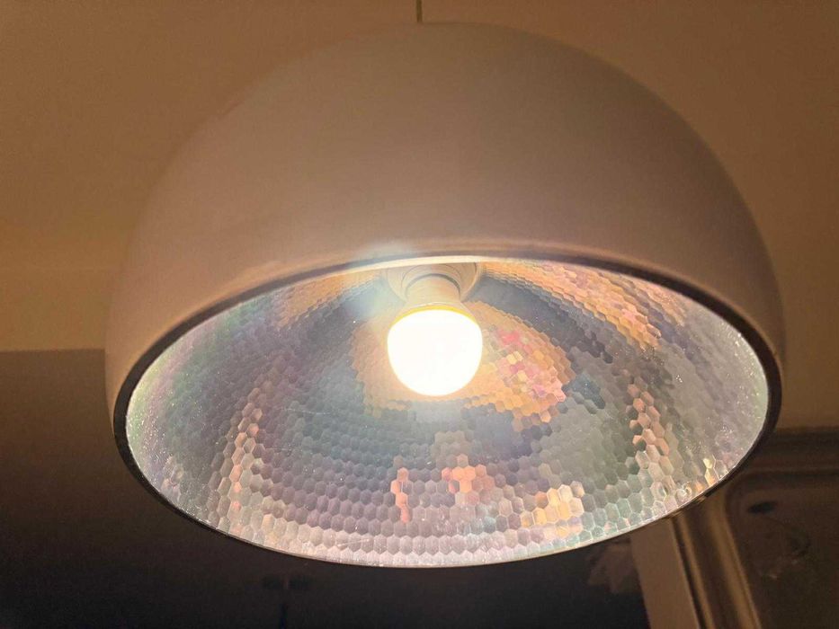 Białe lampy wiszące 2 sztuki