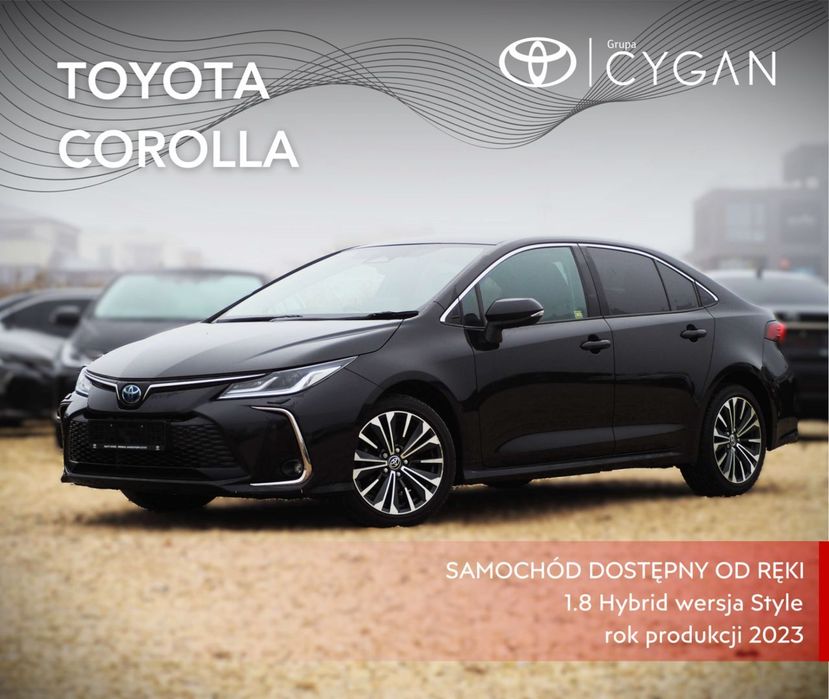 Toyota Corolla Corolla 1.8 Hybrid Style|Gwarancja|Salon Polska |+ drugi komplet opon!