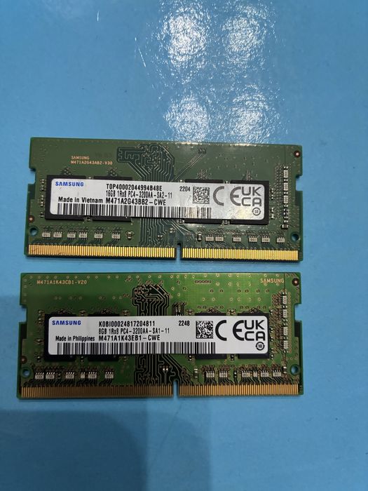 RAM ddr4 sodimm 16gb 3200mhz SAMSUNG