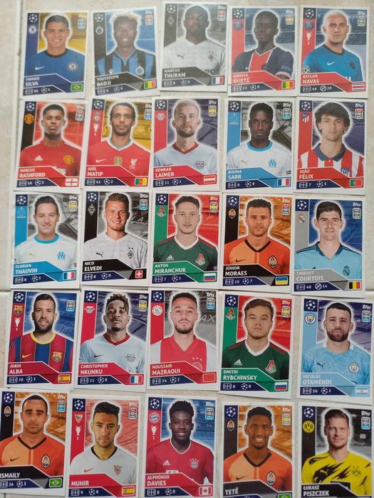 Cromos topps liga dos campeões 20/21