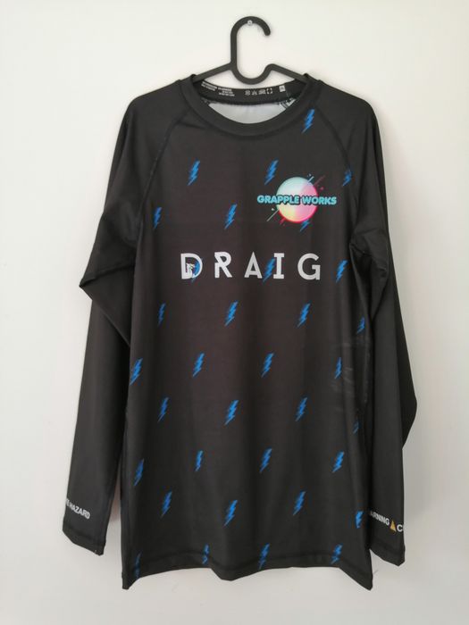 Czarna męska bluza MMA Grappling Jiu Jitsu, rozmiar XXL