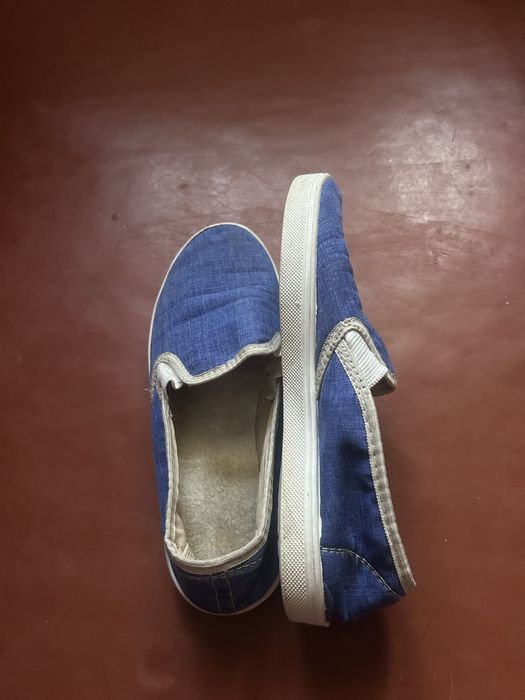 Мокасіни сині, взуття