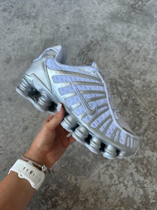 Nike Shox TL Light Bone Metallic Silver Cool Grey