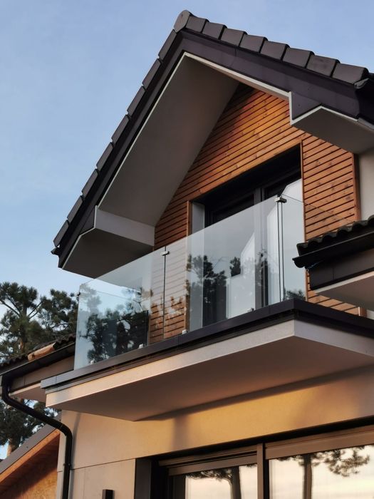 balkon balkony taras szklany metalowy