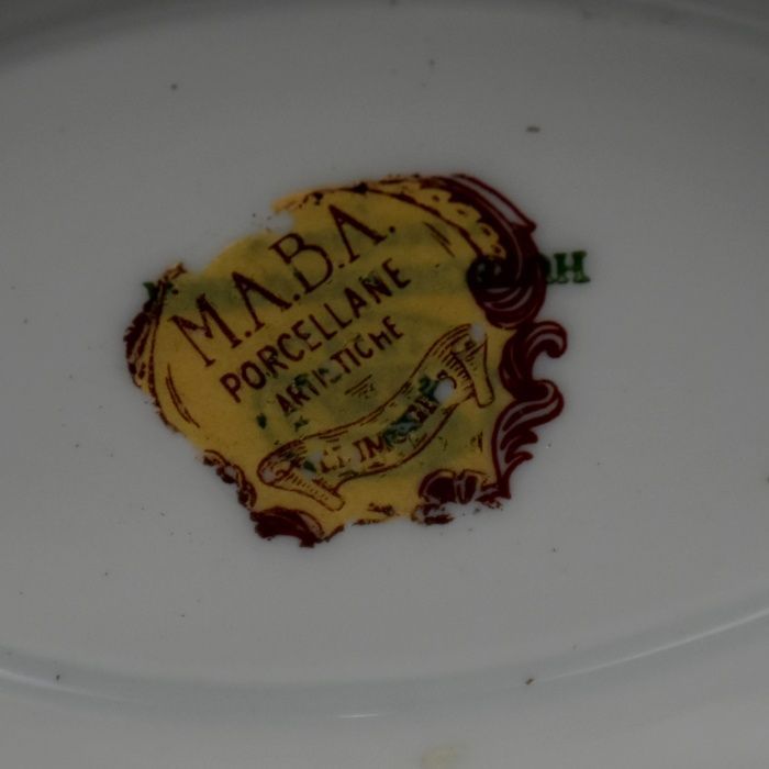 Par de molheiras Porcelana Alemã estilo Limoges