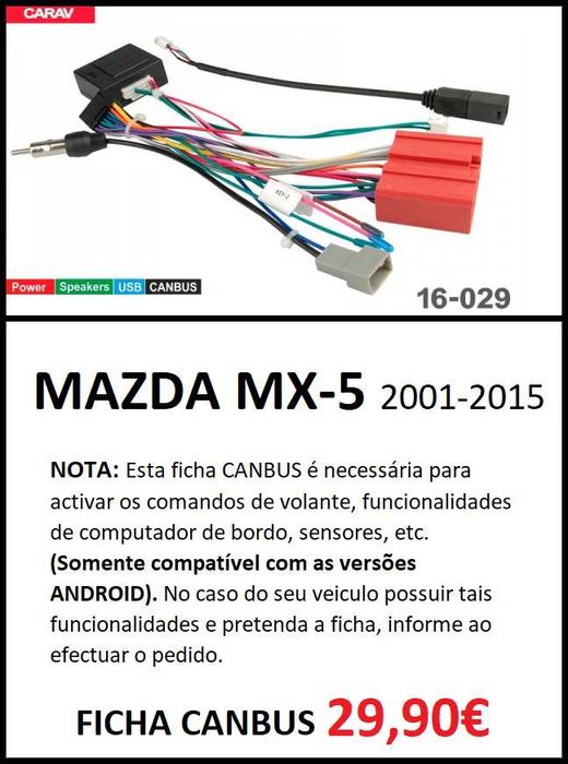 Rádio 2DIN • MAZDA MX-5 (Miata) • Android MX5 NA NB NC [4+64GB]