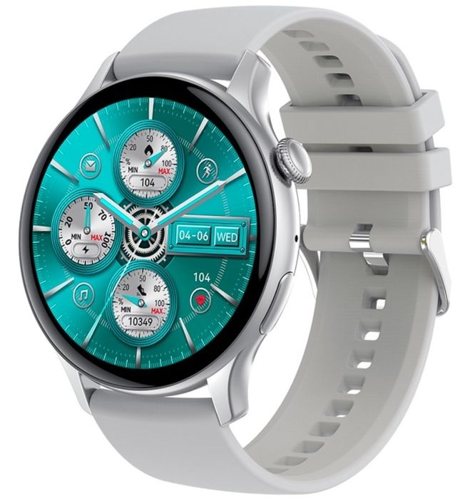 smartwatch damski rubicon rncf10 silver/grey smarub238