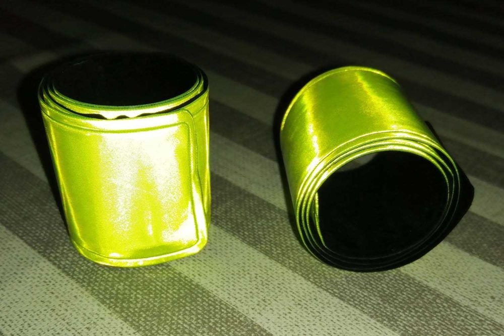 Faixas refletoras para braços e pernas