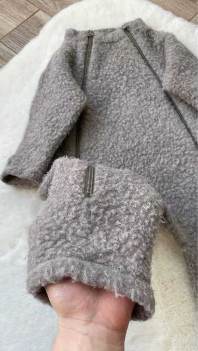 Joha beżowy kombinezon 100% merino rozmiar 68/74