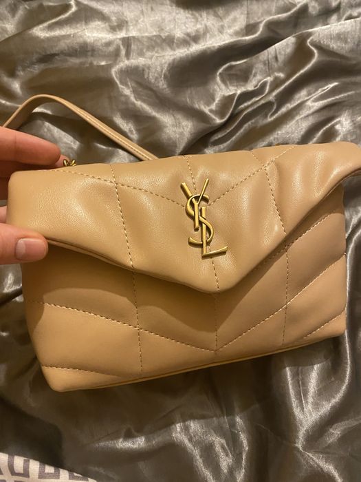 Saint laurent torebka skóra naturalna premium