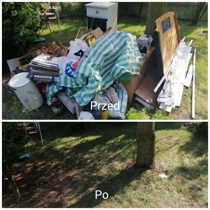 Wywóz odpadów mebli likwidacja mieszkań biur sprzątanie działek piwnic