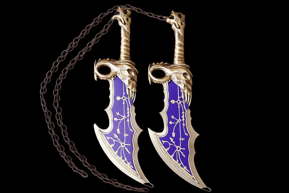Ostrza chaosu Kratos god of war metalowe
