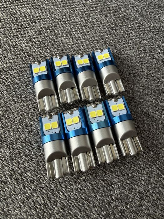 LED лампи MAXGTRS T10 W5W 8шт для авто - габарити, салон