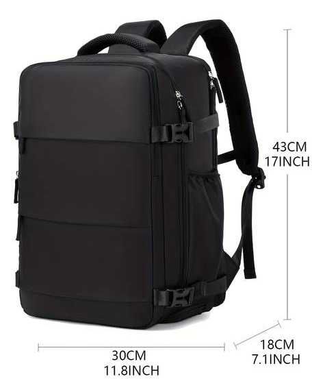 Mochila mala viagem computador portátil USB Impermeável Dia a dia NOVO