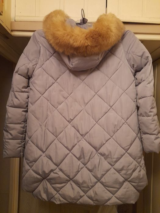Kurtka jasno szara,gołębia z kapturem,xl
