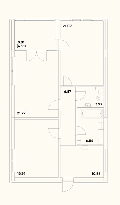 2 комн Элитный Клубный дом. Кирпич, АГВ, море..