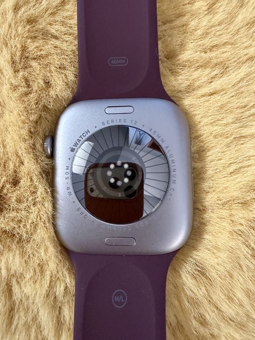 Apple Watch 12 46 mm GPS, space grey, nieużywany