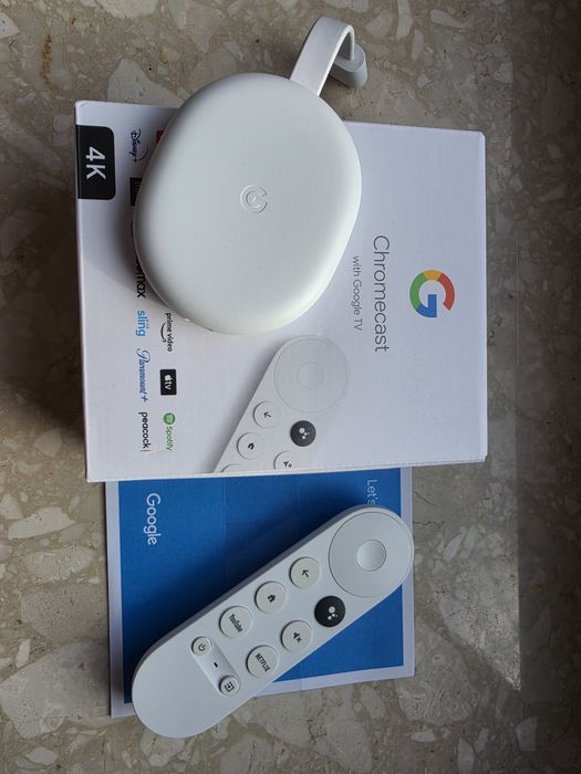 Odtwarzacz multimedialny Google 4.0 Chromecast 4K z Google TV