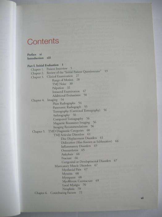 Manual of Temporomandibular Disorders