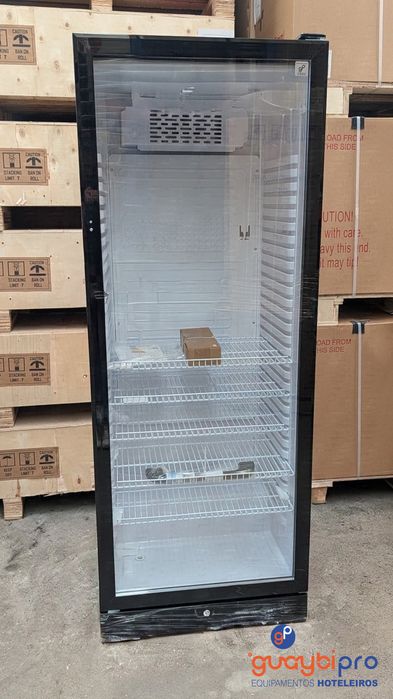 Expositor Vertical Refrigerado 450L - PRETO - Envio 24h