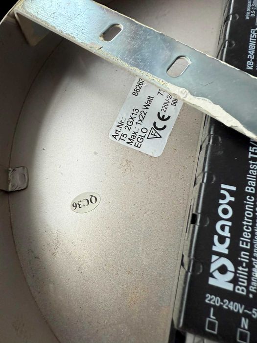 Lampa na ścianę okrągły 30 cm