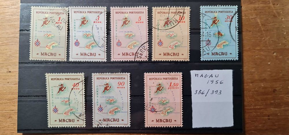 Selos de Macau (386 a 393)