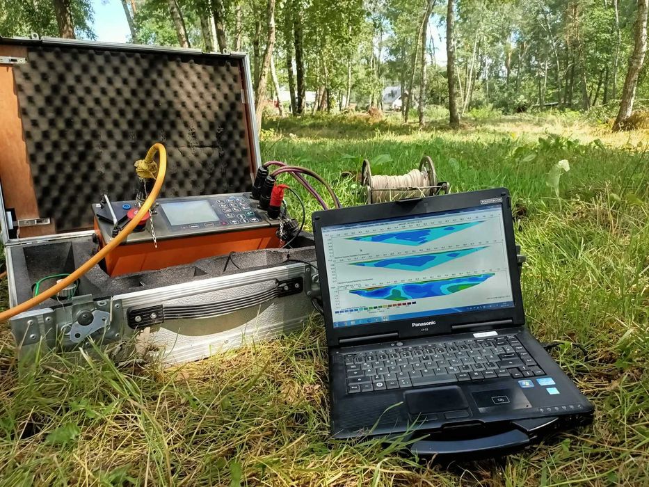SZUKANIE WODY MAZOWSZE, Garwolin. Tomografia elektrooporowa