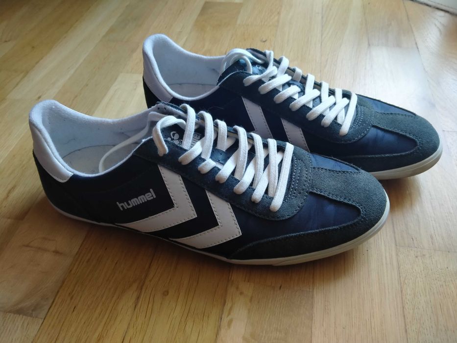 Damskie/unisex buty Hummel, oryginalne, grnatowe z białym, Polecam!