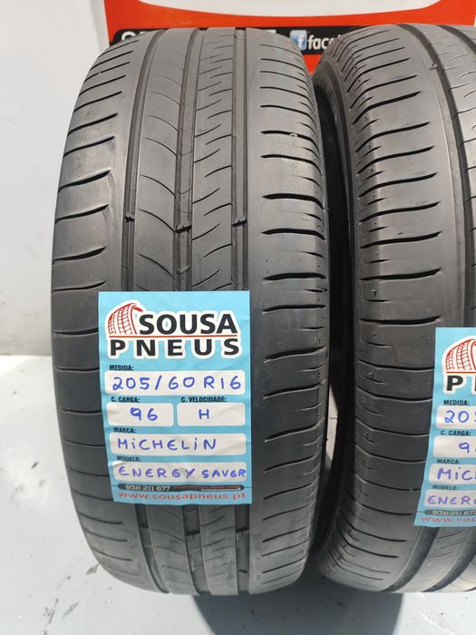 2 pneus impecáveis 205-60R16 Michelin - Oferta dos Portes