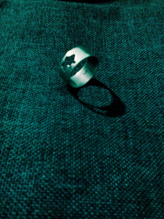 Срібна патріотична каблучка "мапа України" /925 проба/розмір 17-17,5