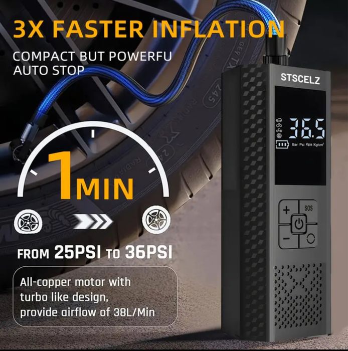 Compressor a bateria portatil