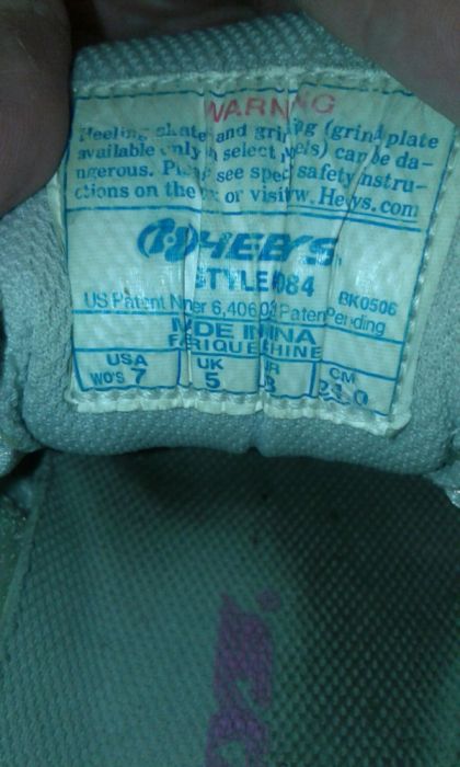 Кроссовки Heelys с роликами р.38