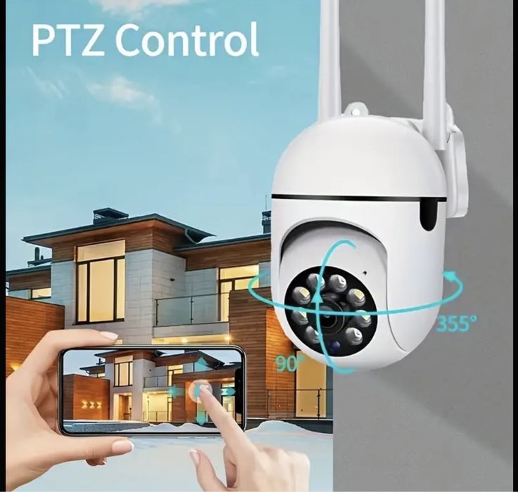 Уличная/Комнатная поворотная ip-wifi camera с датчиком движения!