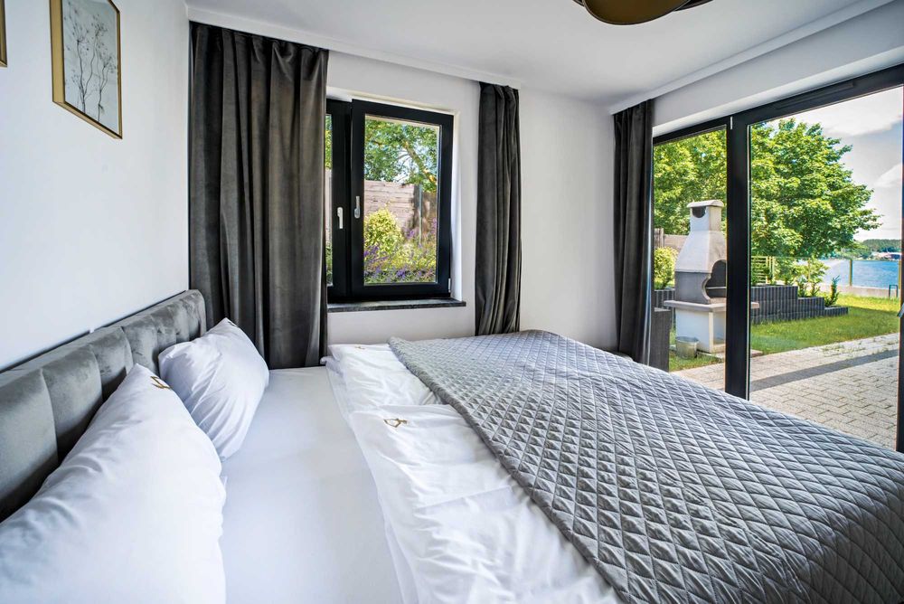 Duży apartament 8os z jacuzzi sauna, domek nad jeziorem mazury nocleg