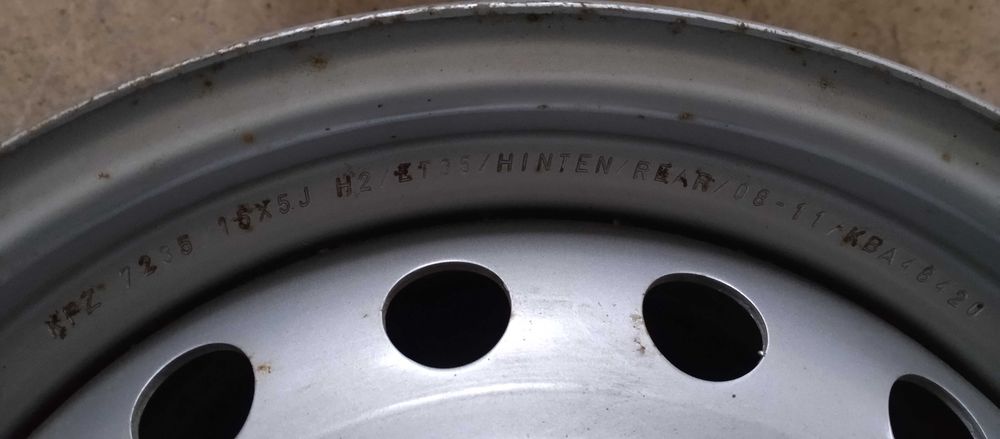 4 jantes de ferro 15 p/ Mitsubishi I Miev, Citroen CZero e Peugeot Ion