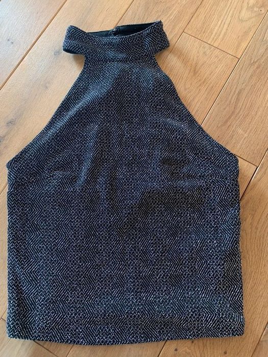 Bluzka, Top, crop Top, błyszcząca bluzka