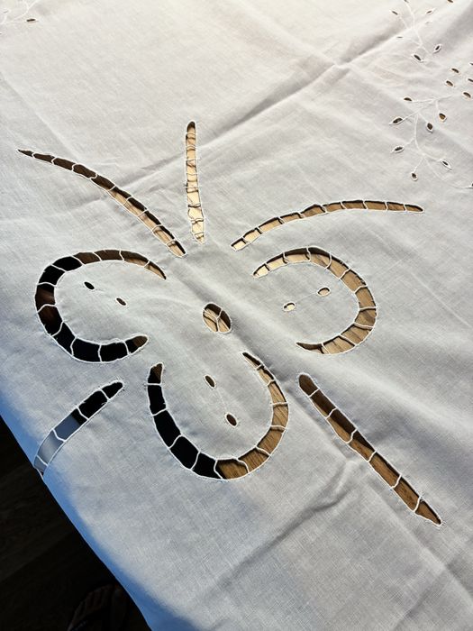 Toalha branca bordado richelieux de Fortaleza