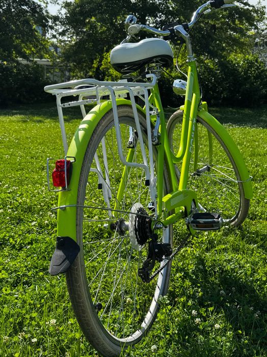 Rower Romet VINTAGE D LIMITED 28" + koszyk, rama 20" L, limonkowy W-WA