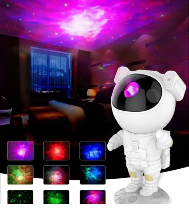 Космонавт астронавт ночник проектор звездного небо с лазером