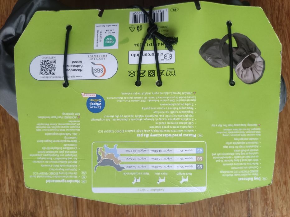 Ubranko dla psa 50 Zoofari przeciwdeszczowe polar