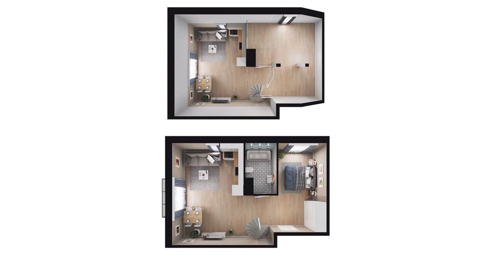 1-pokojowe mieszkanie 57 m² + balkon Bez Prowizji - Widok 3