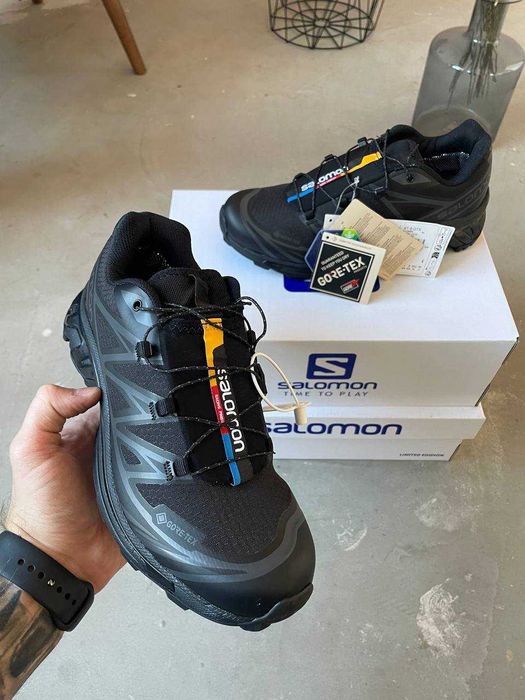 Зимние кроссовки Salomon XT-6 Black Gor-Tex / Водонепроницаемые +термо