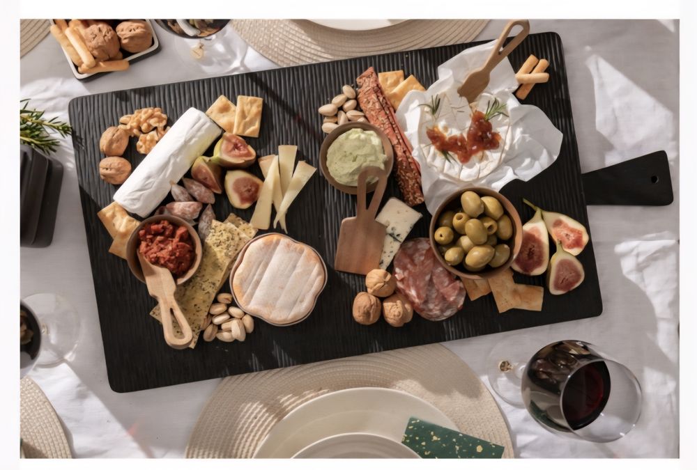 Deska do serwowania drewno Mango czarna