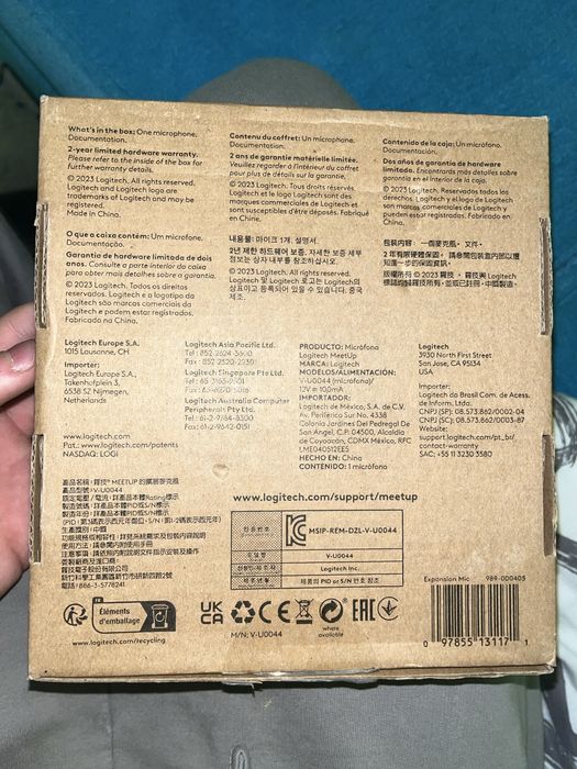 Mikrofon Logitech, expansion mic for meetup