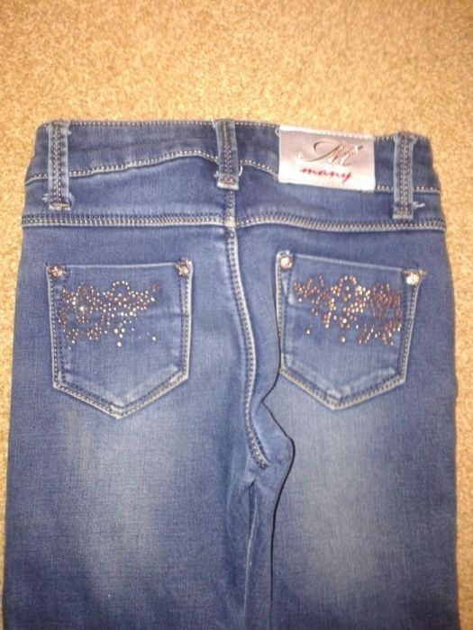 Утепленные джинсы для девочки