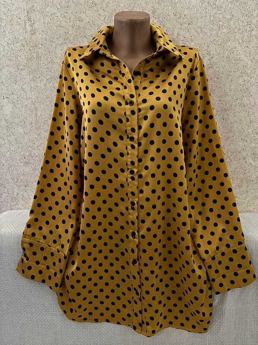 Блузки в горохи. Великі і середні розміри 54-68
