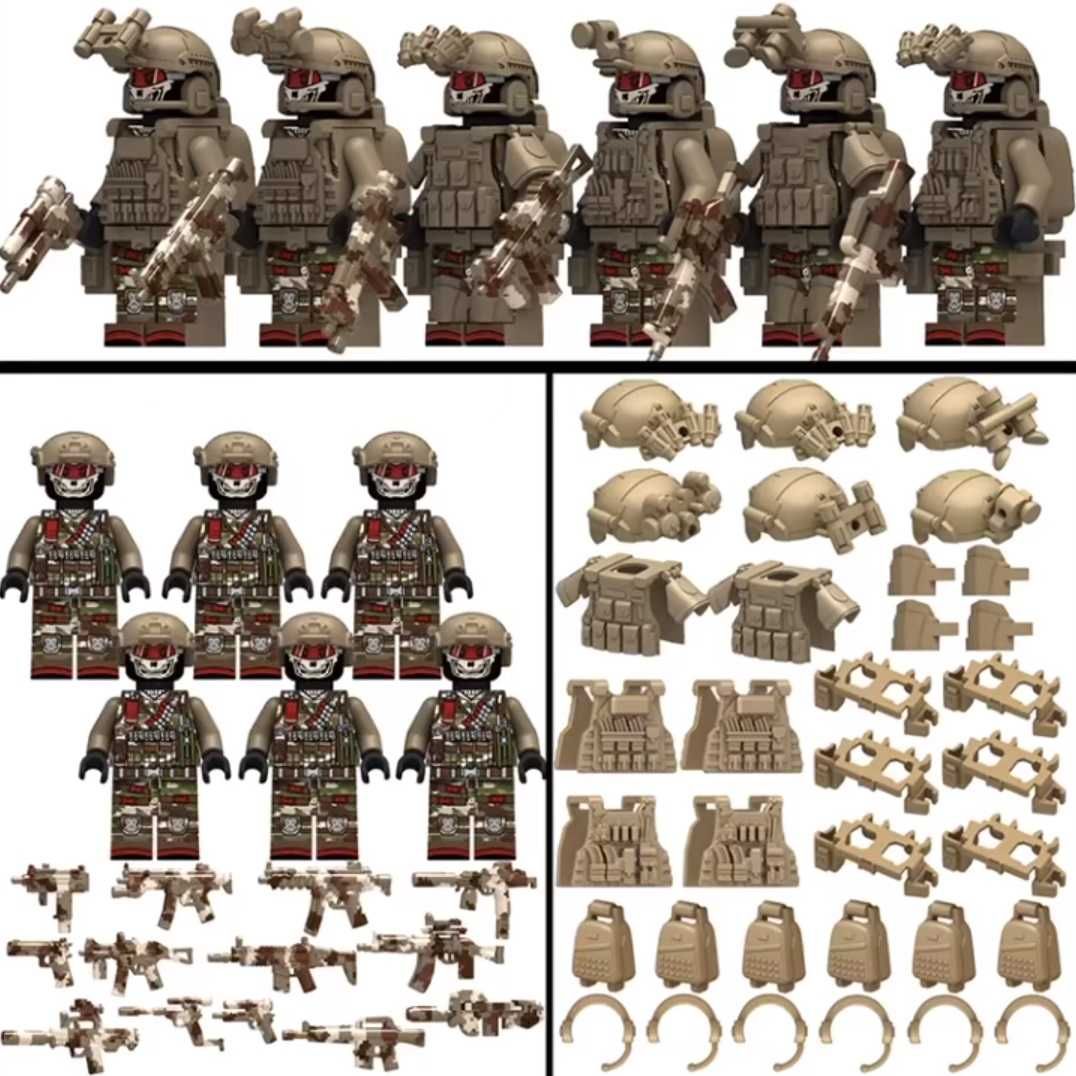 LEGO солдаты, военные, боевики (солдаты лего с оружием, солдатики): 390 ...