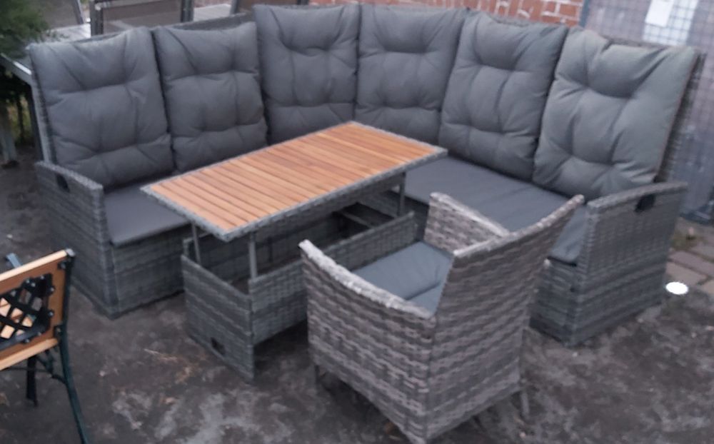 Zestaw ogrodowy rattanowy ratan balkon altanka ogród taras
