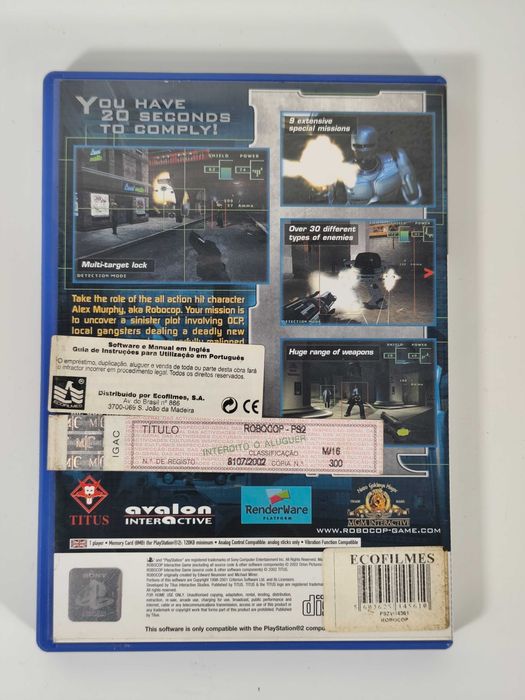 Robocop Playstation 2 PS2